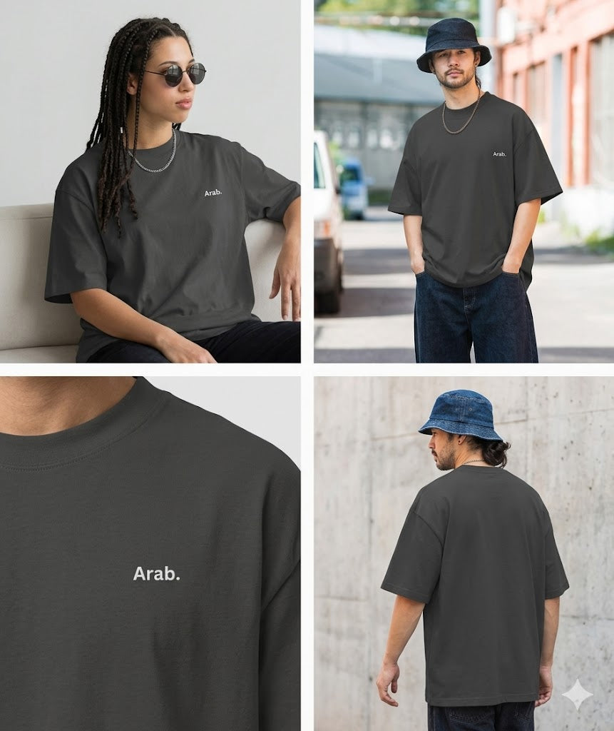 T-shirt oversize délavé Arab.