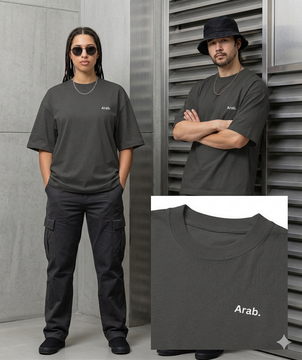 T-shirt oversize délavé Arab.